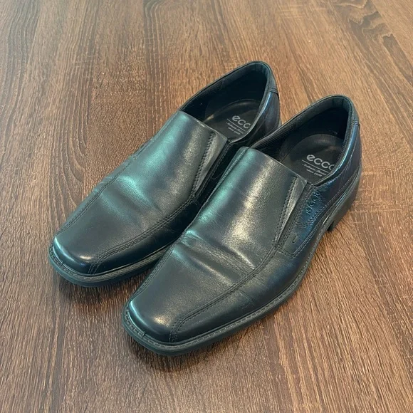 Ecco | Shoes | Ecco Mens Leather Loafers Black Size Us 1115  display picture 2